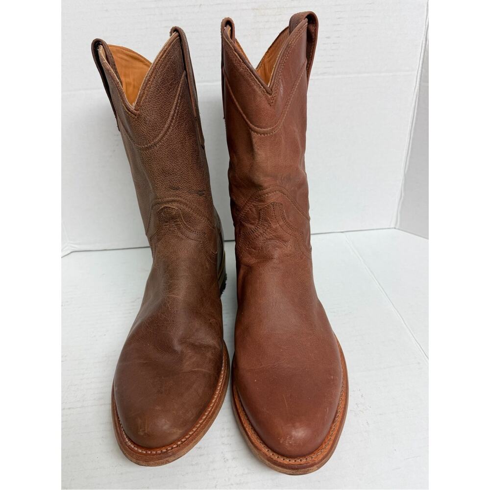 Tecovas Earl Cowboy Roper Boots Mens 9D Goat Leather Western $325 NEW MISMATCHED - Picture 2 of 11